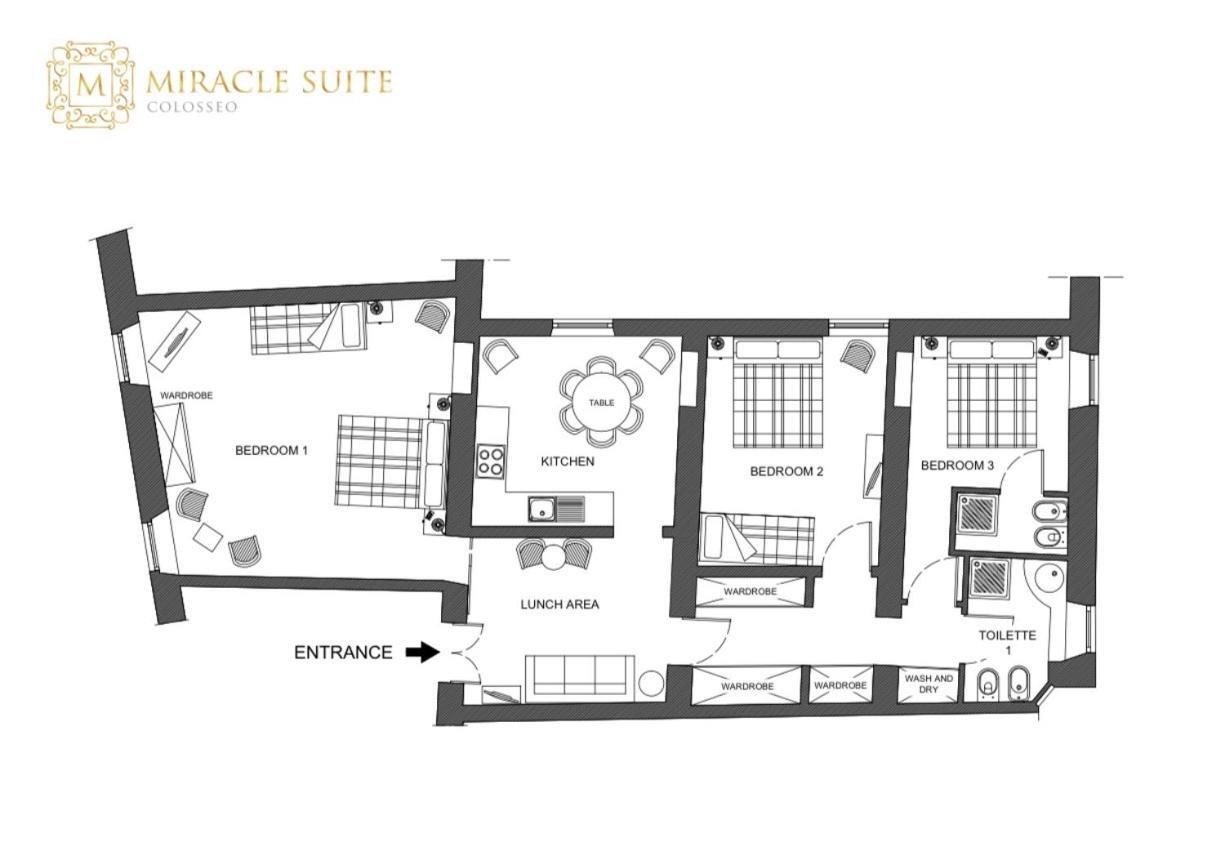 Colosseo Miracle Suite Roma Ngoại thất bức ảnh